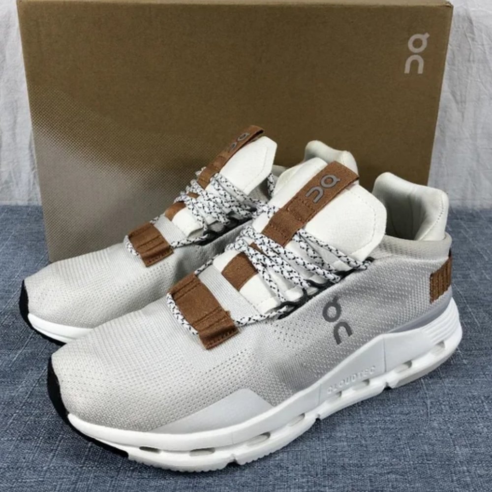 On Running Cloudnova White/Pearl Womens Sneakers